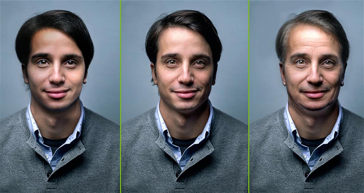 NVIDIA's AI-Infused Photoshop Filters Can Instantly Age And Wildly Transform Faces