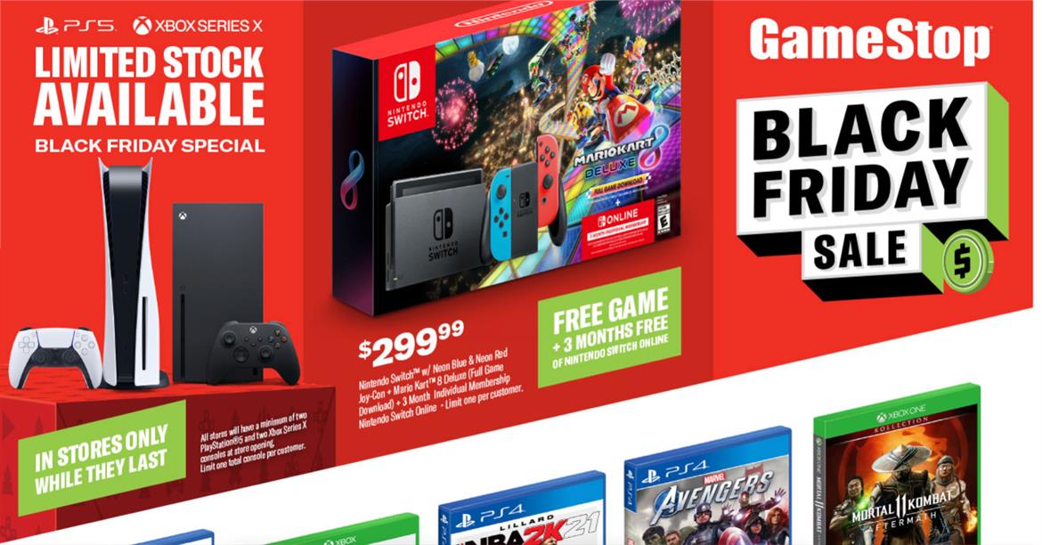 GameStop Is Giving You A Chance To Score A PS5 Or Xbox Series X On Black Friday