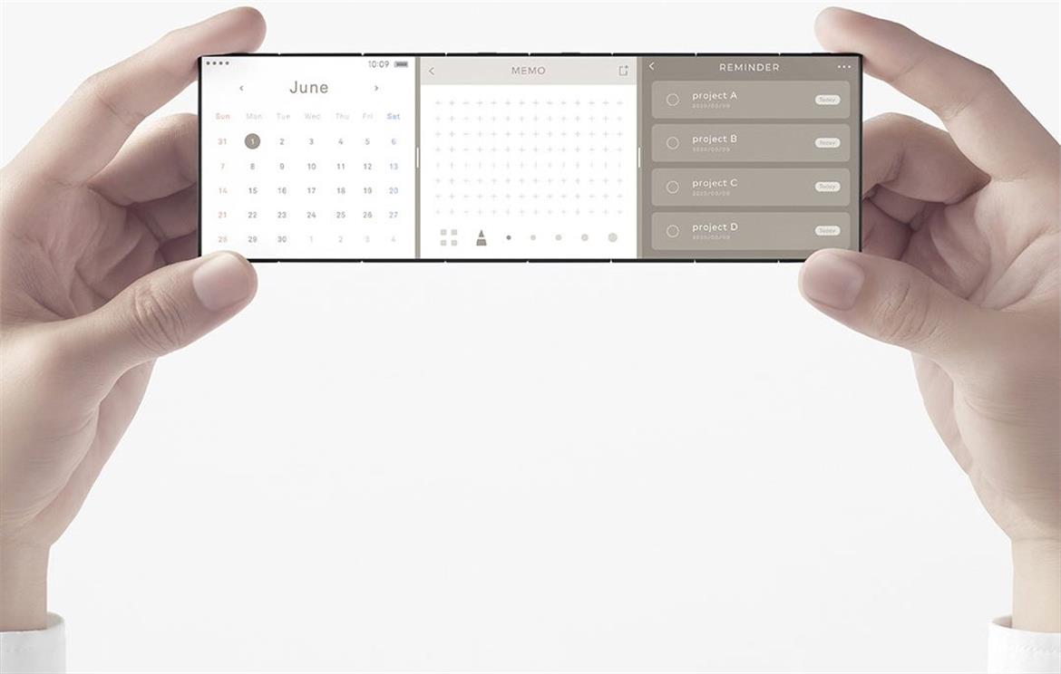 Oppo Shows Off Unique Tri-Folding Sliding Phone Concept With Three Displays