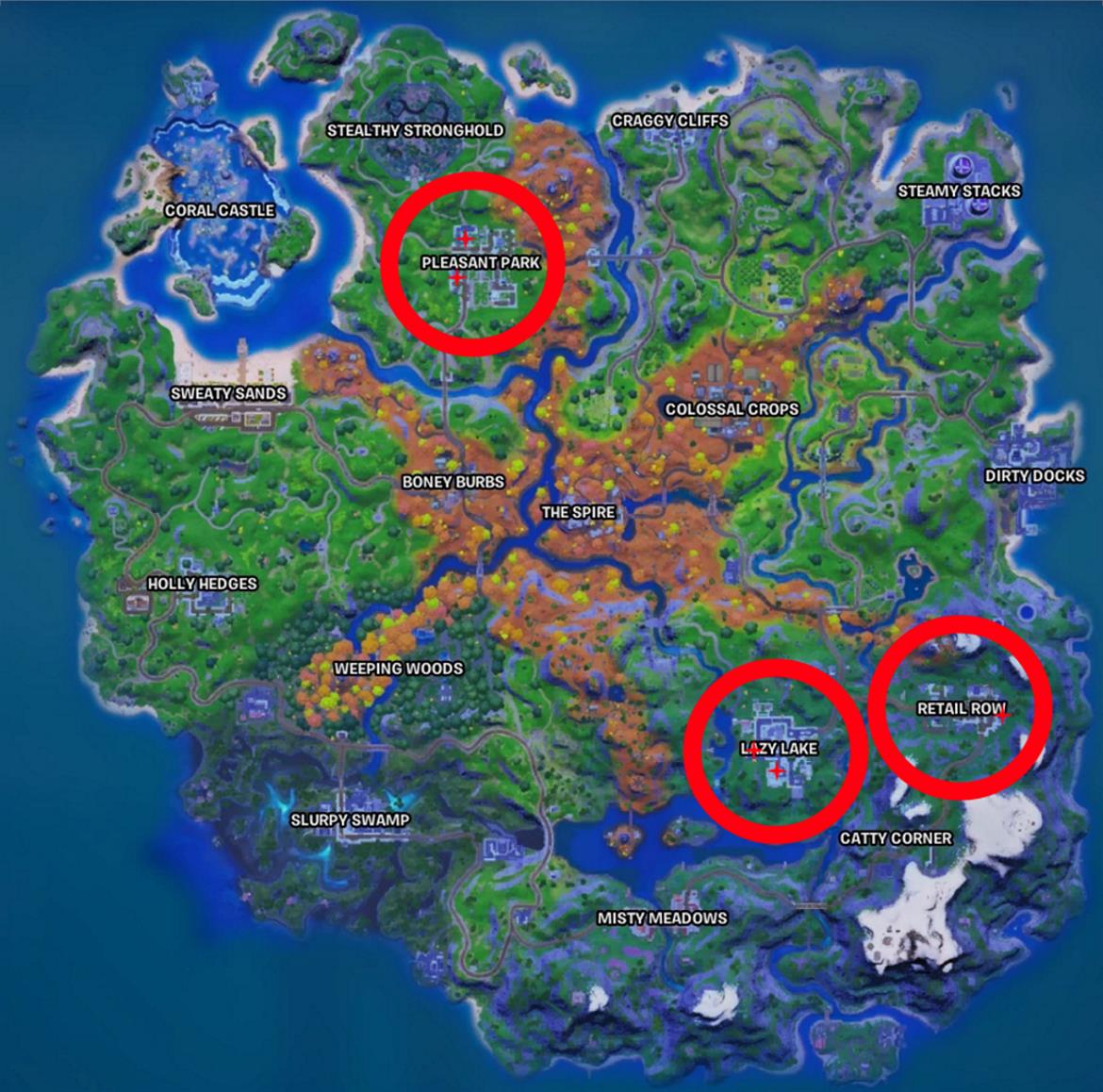 Where To Find Fortnite Literature Samples In Pleasant Park, Lazy Lake, And Retail Row