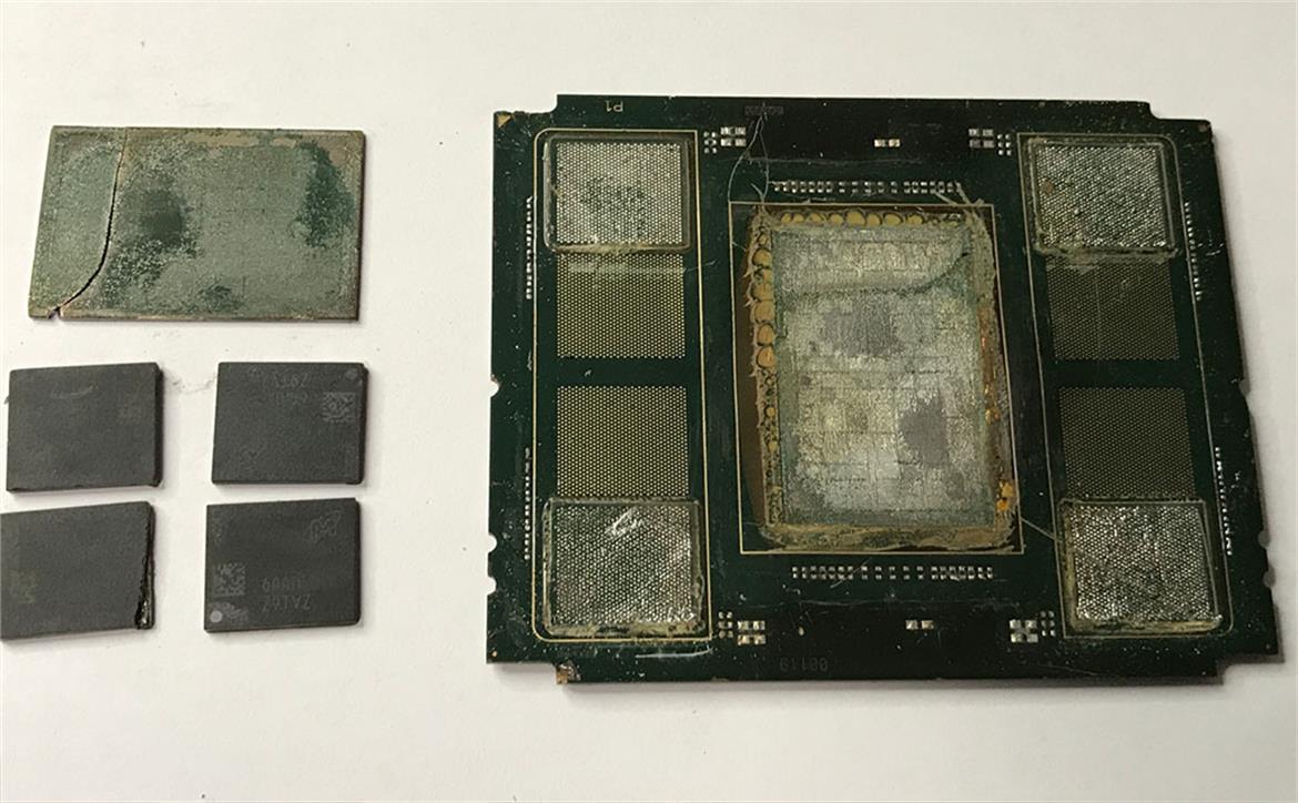 Alleged Intel Sapphire Rapids Xeon CPU Stripped To Expose Quad Chiplets With Up To 80 Cores