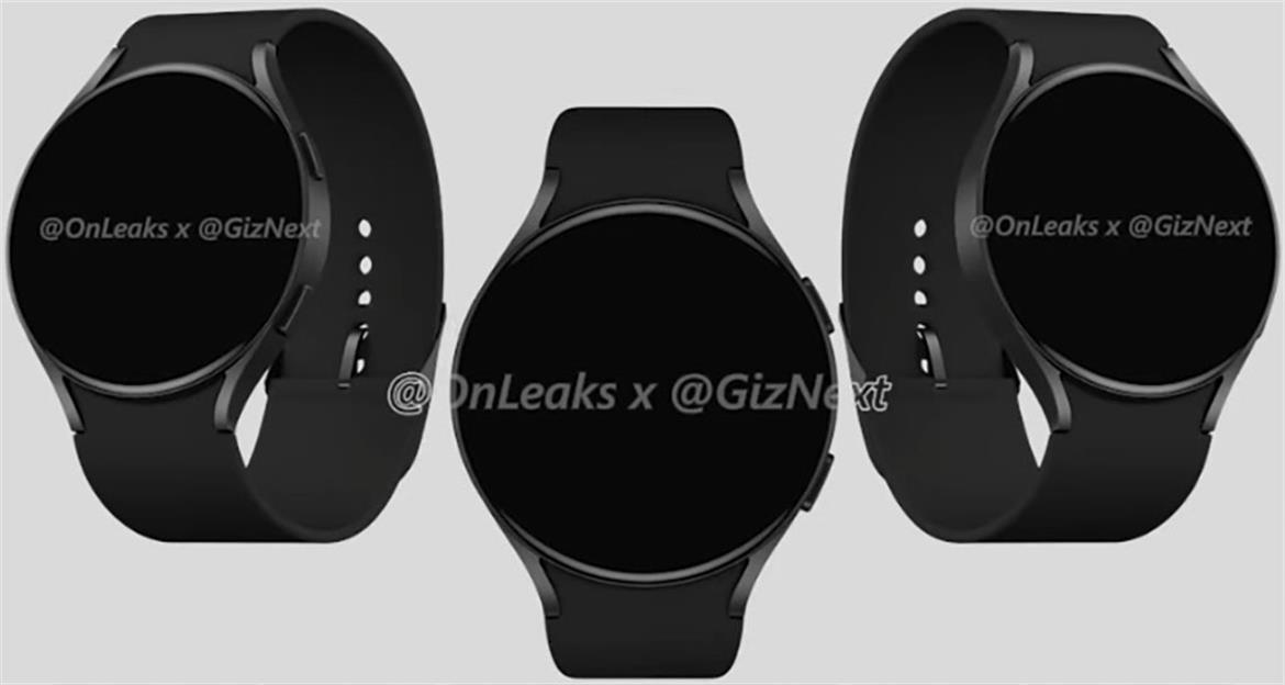 Alleged Samsung Galaxy Watch Active 4 Renders Highlight Sleek Design Updates