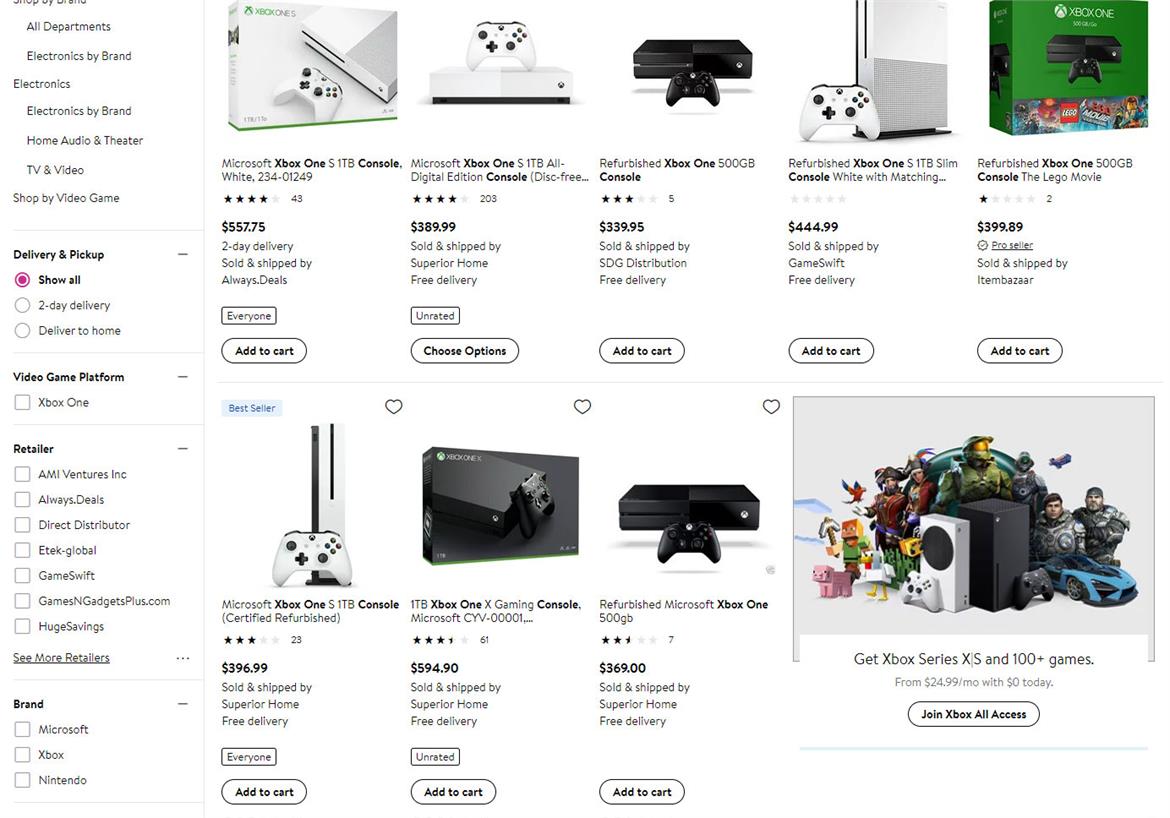 Even Last-Gen PS4 And Xbox One Consoles Are Out Of Stock As Supply Crunch Lingers