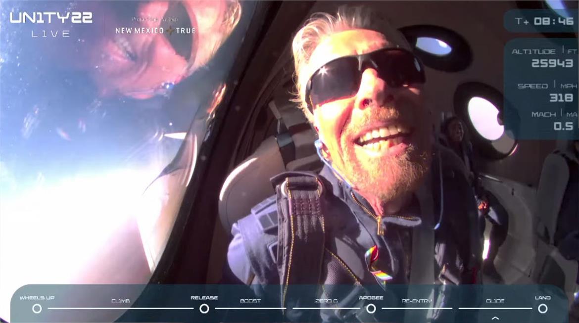 Watch Virgin Galactic Founder Richard Branson Blast Off For Space Today, Right Here