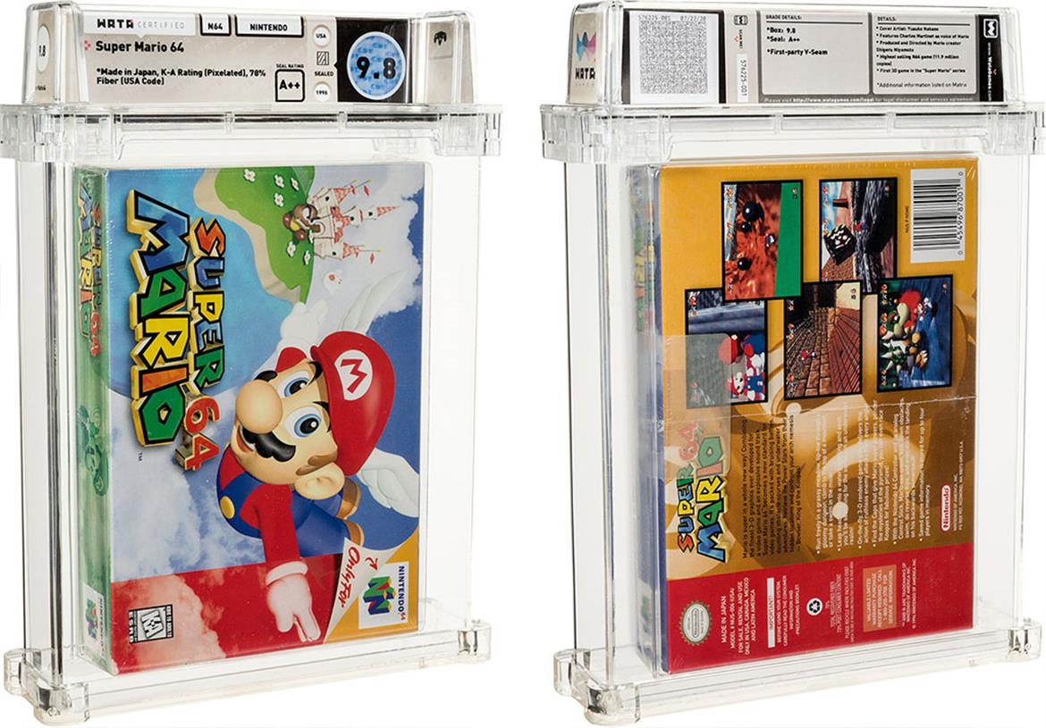 Sealed Super Mario 64 Cart Sells For Insane $1.56M At Auction Obliberating Previous Record