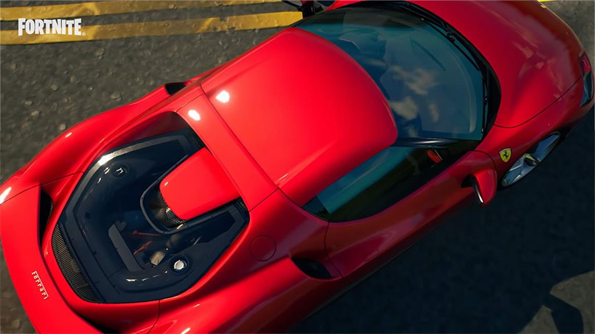 Fortnite's First Licensed Car Lets You Burn Rubber In The Epic Ferrari 296 GTB