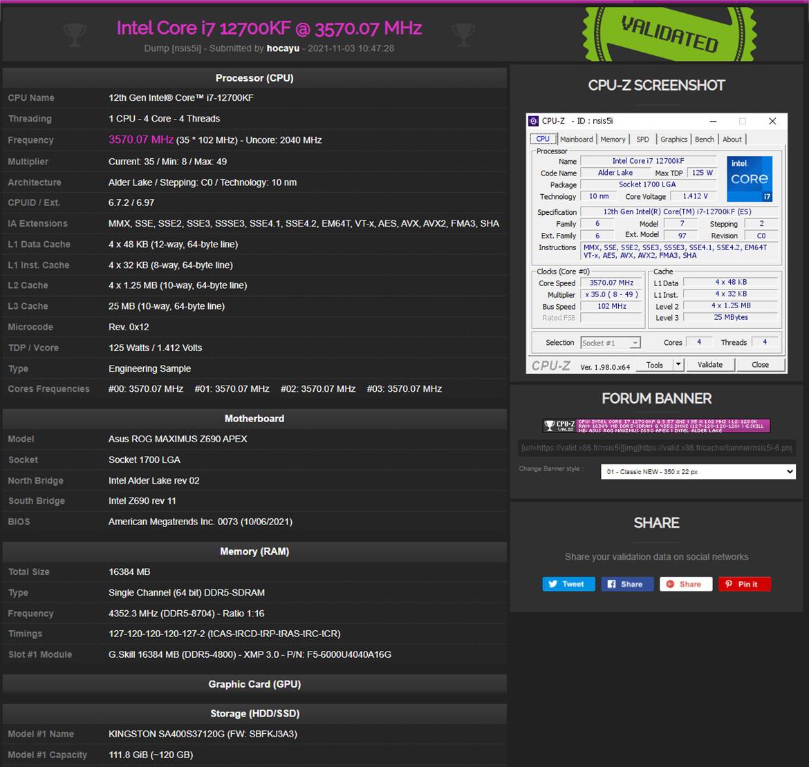 Watch G.Skill's Trident Z5 RAM Hit DDR5-8704 And Smoke The DDR5 World Record