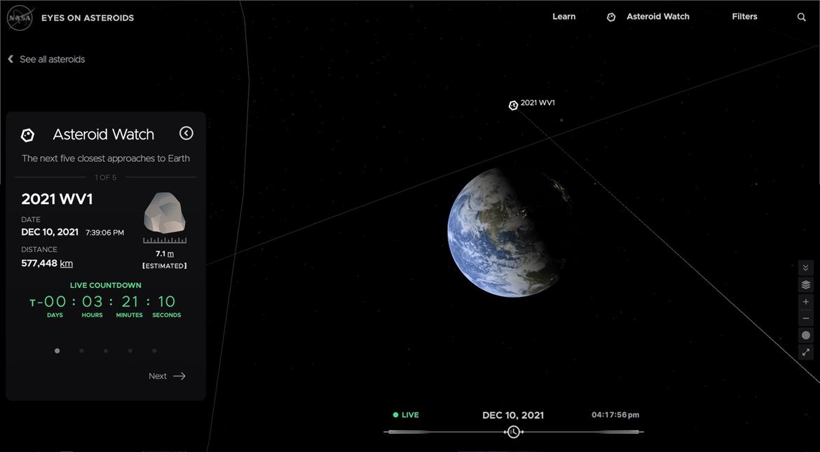 NASA’s Cool New Eyes On Asteroids App Let’s You Check Out Near Earth Objects In 3D