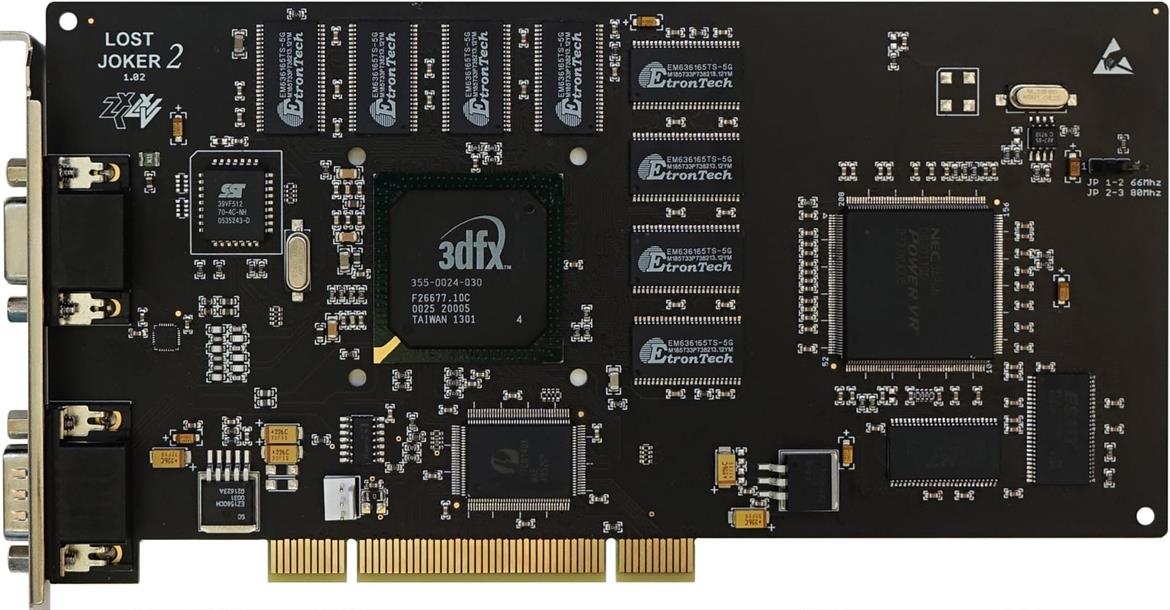 Modder Pairs 3dfx And PowerVR Chips On One Board For The Ultimate Retro Graphics Card