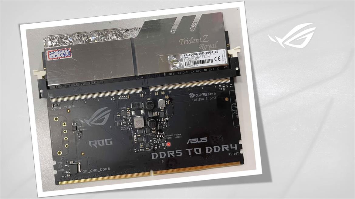 ASUS Engineer Shows Off Wild DDR4 Memory Adapter For DDR5 Motherboards