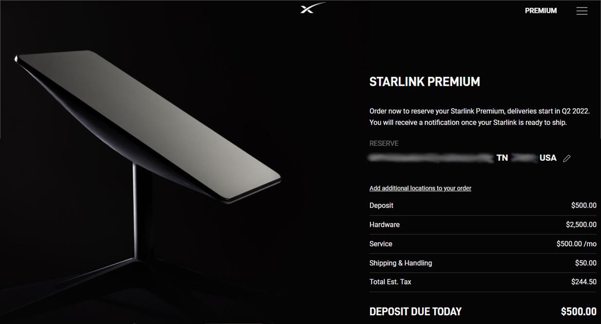 SpaceX Starlink Premium Tier Brings 500Mbps Speeds But The Sticker Shock Is Cringe-Worthy