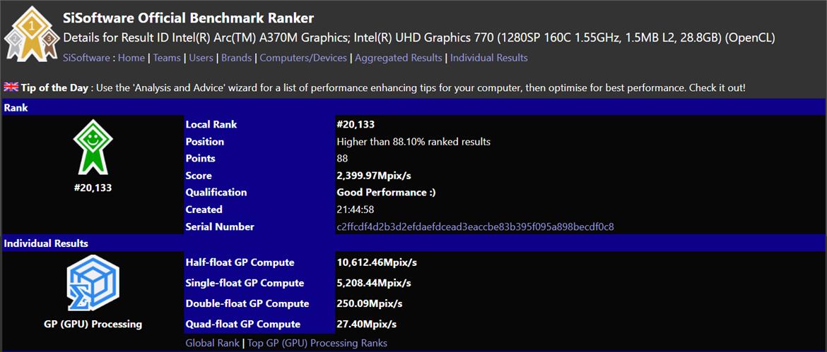 Intel Arc Alchemist A370M GPU Benchmark Leak Strikes At The Heart Of NVIDIA's Mobile Line-Up