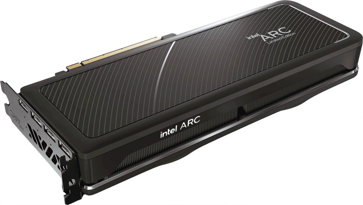 Intel Arc Alchemist Desktop Graphics Card Smiles For The Camera And It's A Beauty
