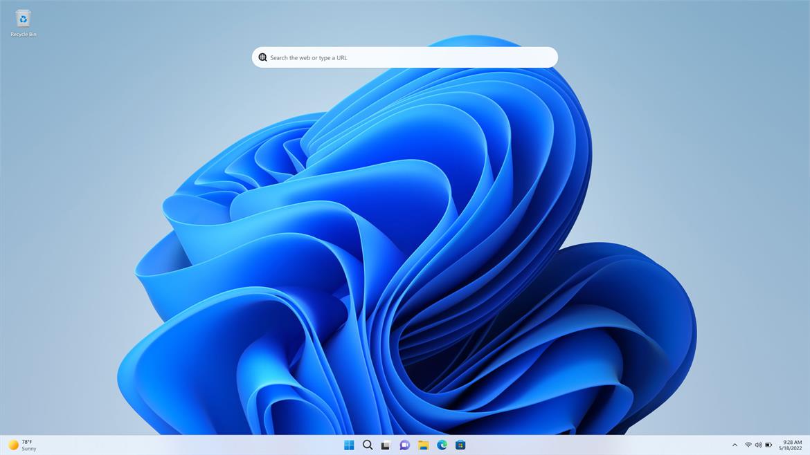 Windows 11 Is Testing Desktop Widgets Starting With A Web Search Bar, Do You Dig It?