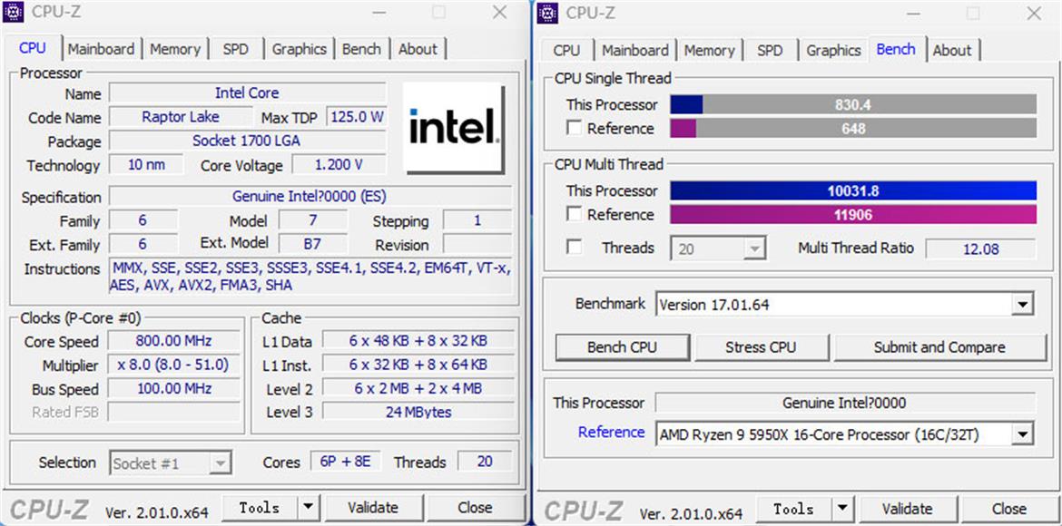 Intel Core i5-13600K Raptor Lake CPU Clashes With Alder Lake And Zen 3 In Benchmark Leak