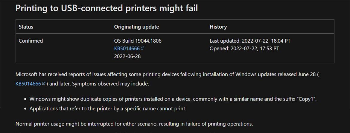 Microsoft Confirms A Windows 10 Update Is Breaking USB Printers, Try These Workarounds