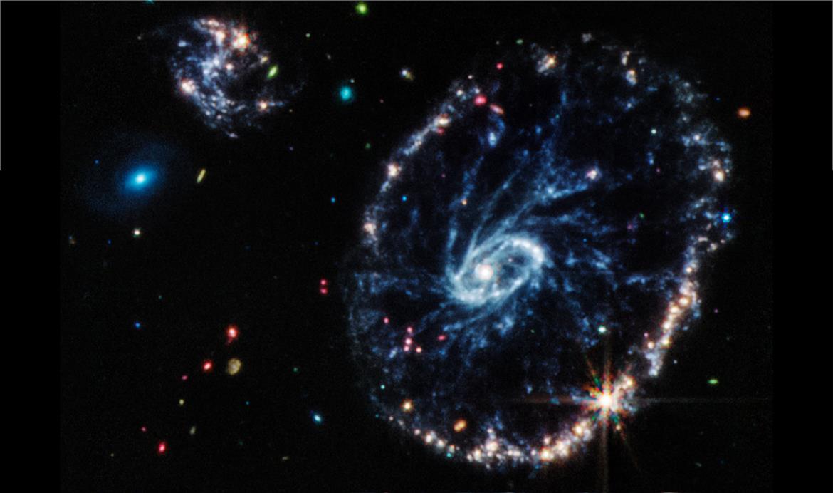 NASA's Space Telescope Shot Of The Cartwheel Galaxy Will Leave Your Head Spinning