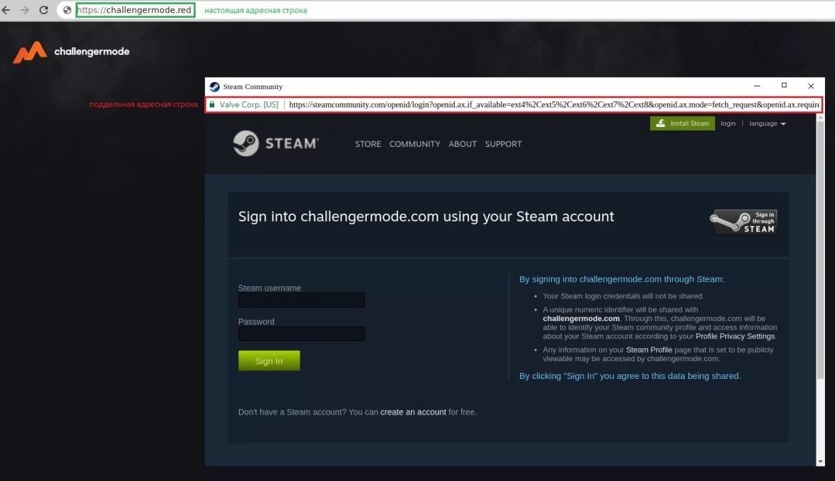 Beware Of Hackers Using Fake Browser Windows To Steal Your Steam Credentials