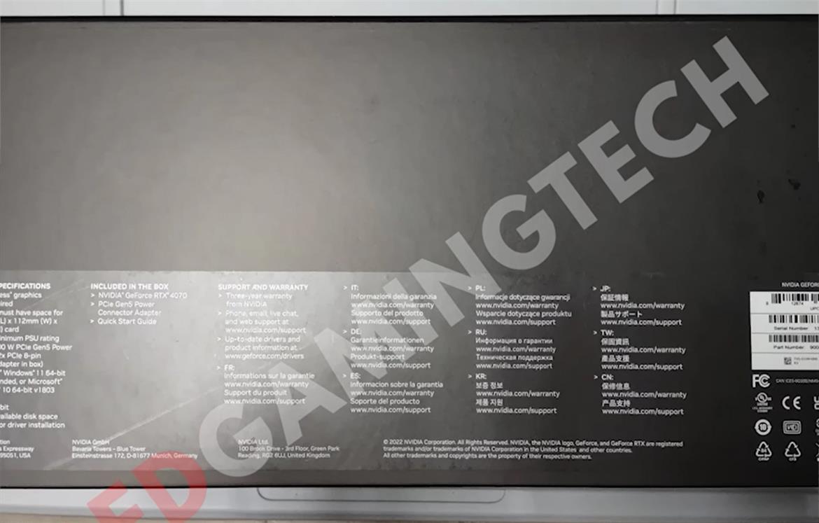 GeForce RTX 4070 Retail Packaging Leak Reveals A Founders Edition Model Is Coming