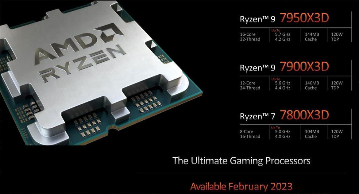 AMD's Ryzen 7000X3D CPUs With Heaps Of Cache Are Coming But Not On Valentine's Day