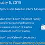 Intel Announces 5th Gen Core Mobile Processors, 14nm Cherry Trail At CES