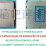 Intel Core i9-11900, Core i7-11700K Rocket Lake-S ES2 Prototypes Detailed In New Leak 