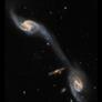 Hubble Shares Amazing Photo Of A Cosmic Bridge Linking Two Spiral Galaxies